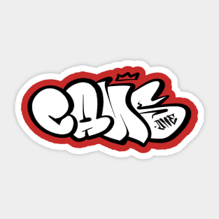 Cans1 Throw Up Logo Sticker